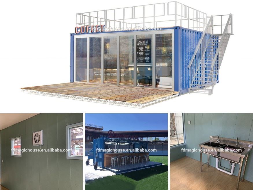 free container coffee bar design